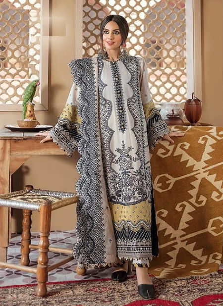 Al Aliza Qalamkar 3 Exclusive Festive Wear Pure Lawn Cotton With Embroidery Pakistani Salwar Kameez
 Catalog